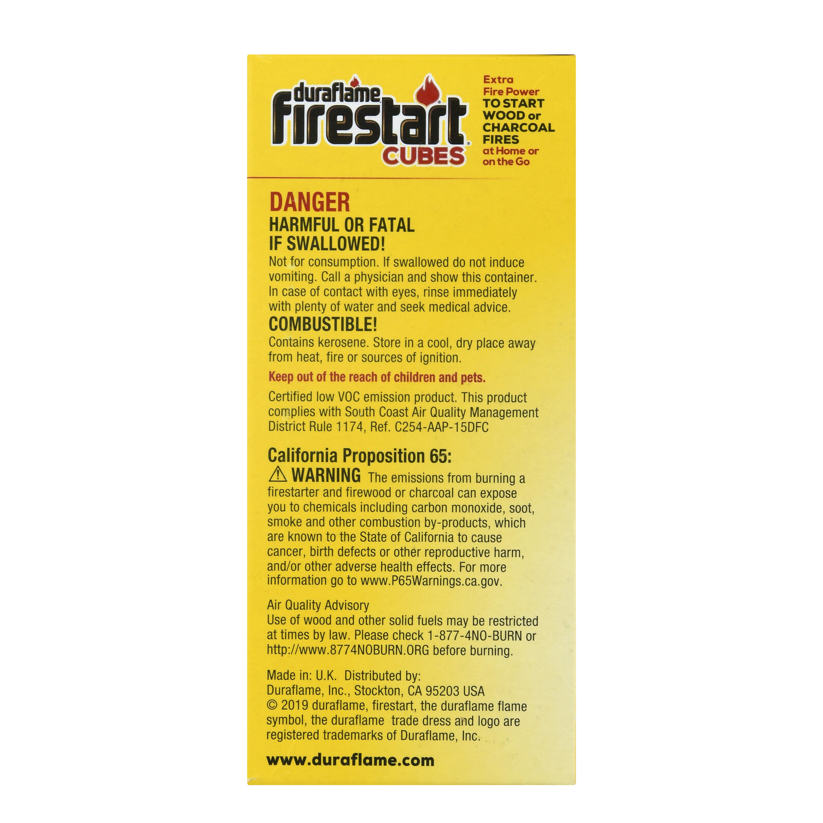 Duraflame Firestart Cubes 18-Pack, Fire Starters for Wood or Charcoal - Fresh Stock Dated December 2025