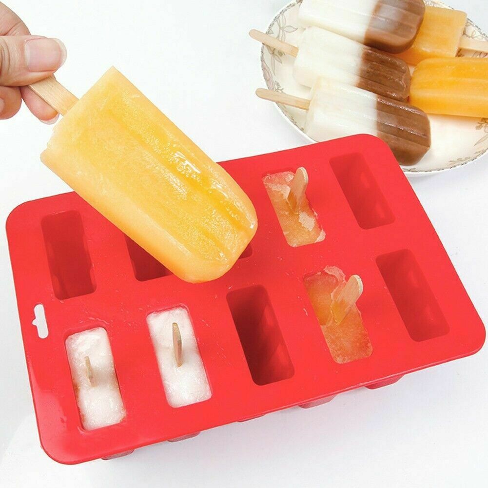 Large Popsicle Molds Food Grade Silicone Frozen Juice Ice Cream Pop Maker Mold - Fresh Stock Dated January 2026