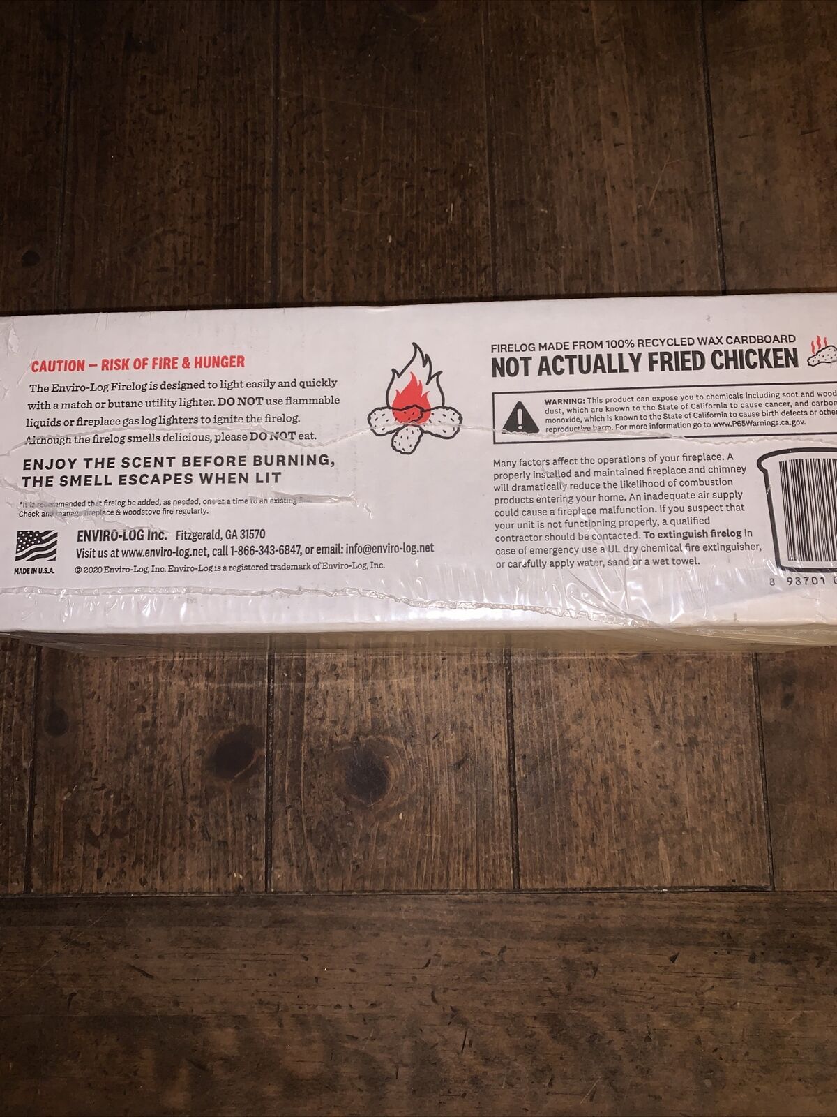 Limited Edition KFC Fire Log Colonels Fried Chicken 11 HERBS & SPICES BB2 - Fresh Stock Dated December 2025