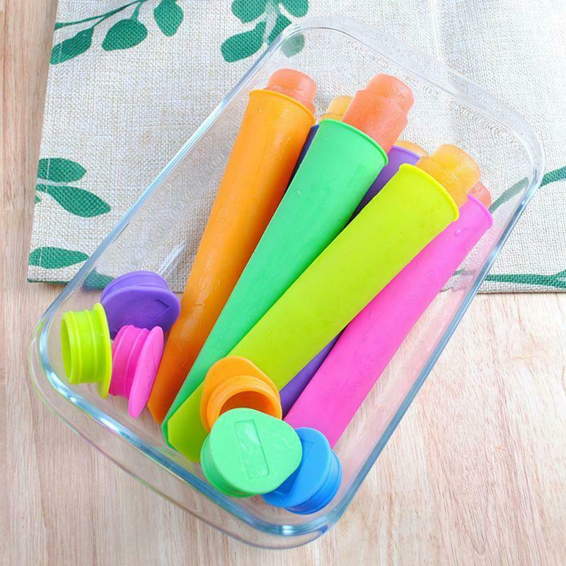 6pcs Silicone Popsicle Makers Summer Frozen Ice Cream Stick Pop Mold Lolly Mould - Fresh Stock Dated February 2026