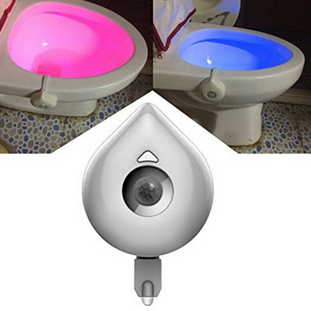 1pc LED Toilet Light Intelligent Lamp Toilet Night Light Night Lamp for Bathroom - Fresh Stock Dated February 2026