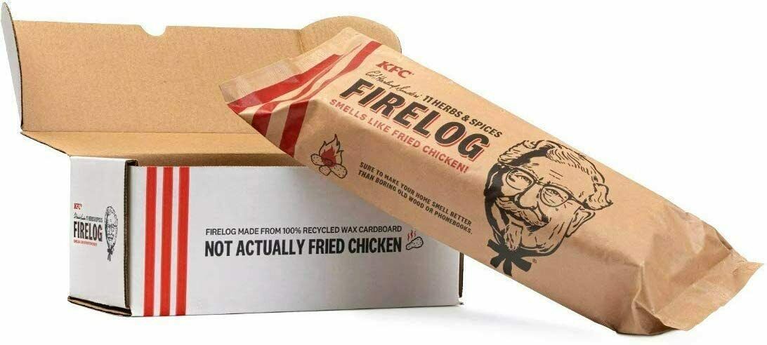 KFC Limited-Edition 11 Herbs & Spices Firelog by Enviro-Log, Brand New!! - Fresh Stock Dated December 2025