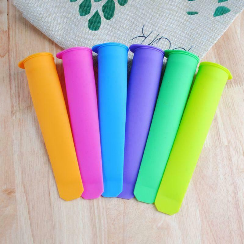 6pcs Silicone Popsicle Makers Summer Frozen Ice Cream Stick Pop Mold Lolly Mould - Fresh Stock Dated February 2026
