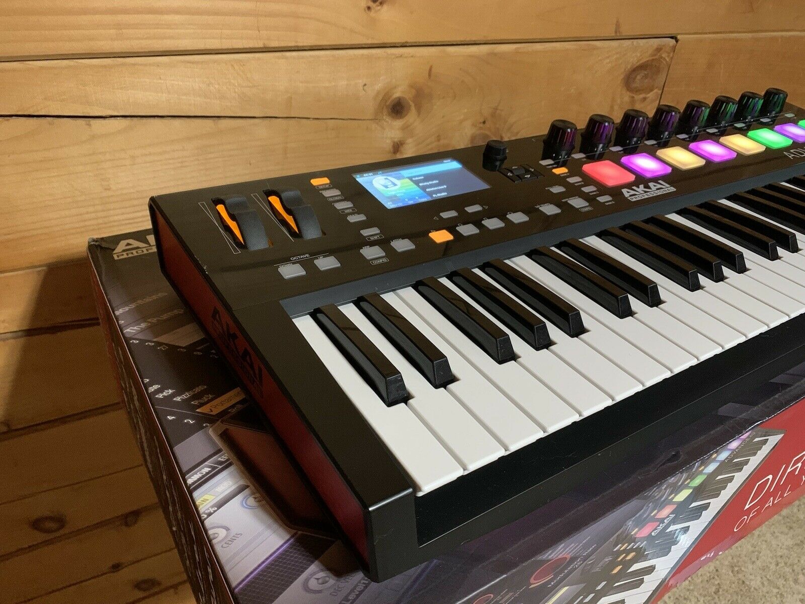 AKAI Advance 49 USB Keyboard Controller with Full-Color LCD Screen & 10K Sounds - Fresh Stock Dated December 2025