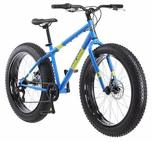 Dolomite Mens Fat Tire Mountain Bike, 26-Inch Wheels, 4-Inch Wide Light Blue - Fresh Stock Dated January 2026