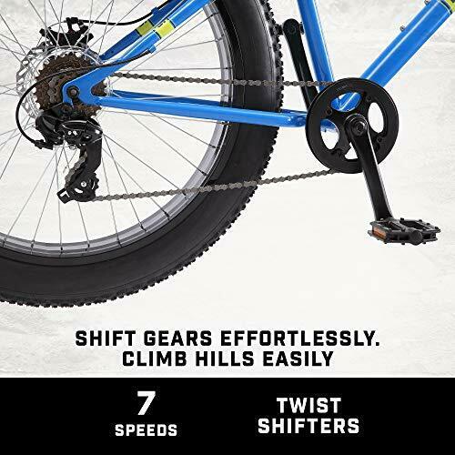 Dolomite Mens Fat Tire Mountain Bike, 26-Inch Wheels, 4-Inch Wide Light Blue - Fresh Stock Dated January 2026