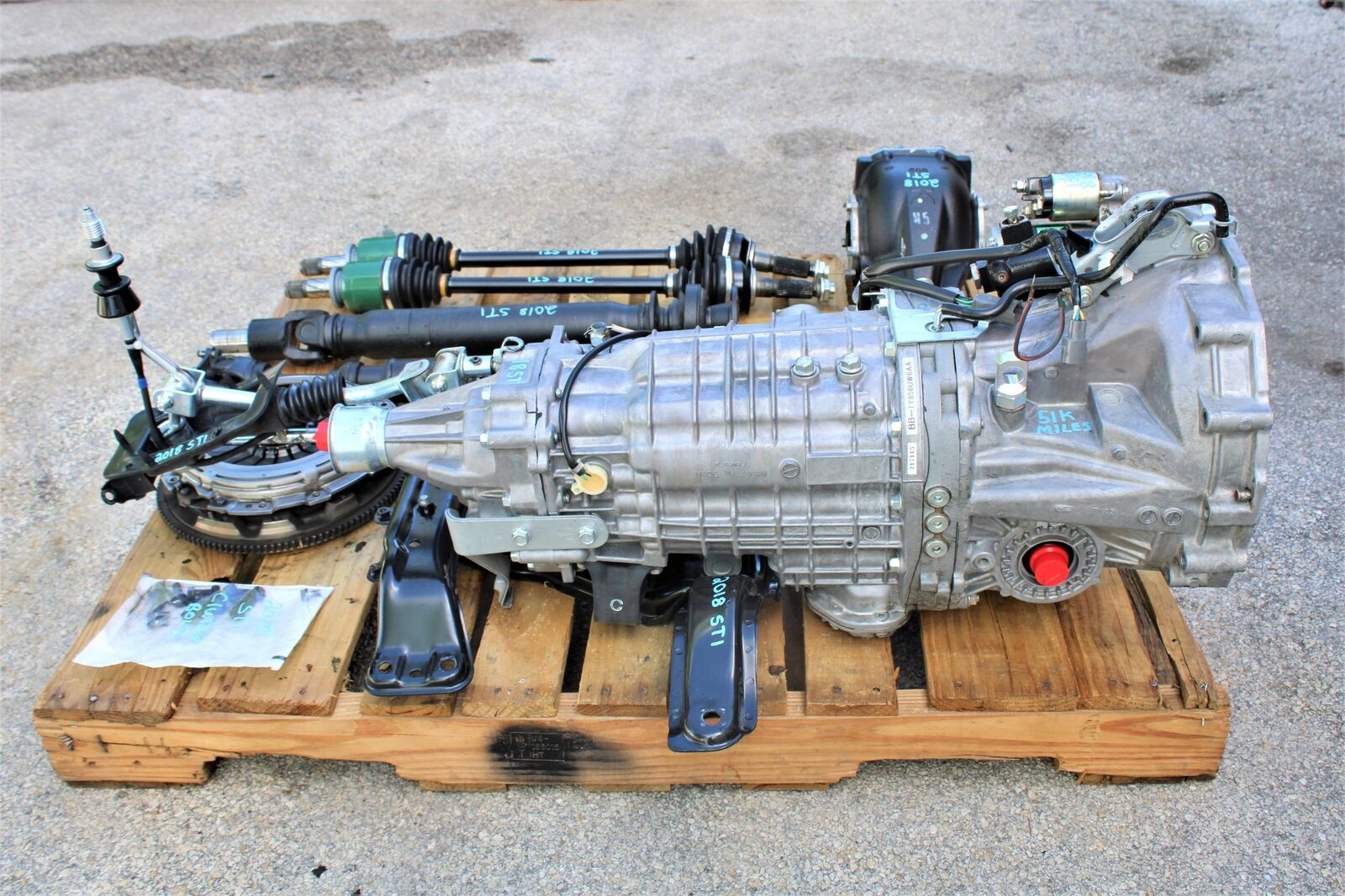 2015-2021 SUBARU WRX STI 6 SPEED MANUAL TRANSMISSION SWAP 6MT 51K MILES EJ257 - Fresh Stock Dated December 2025