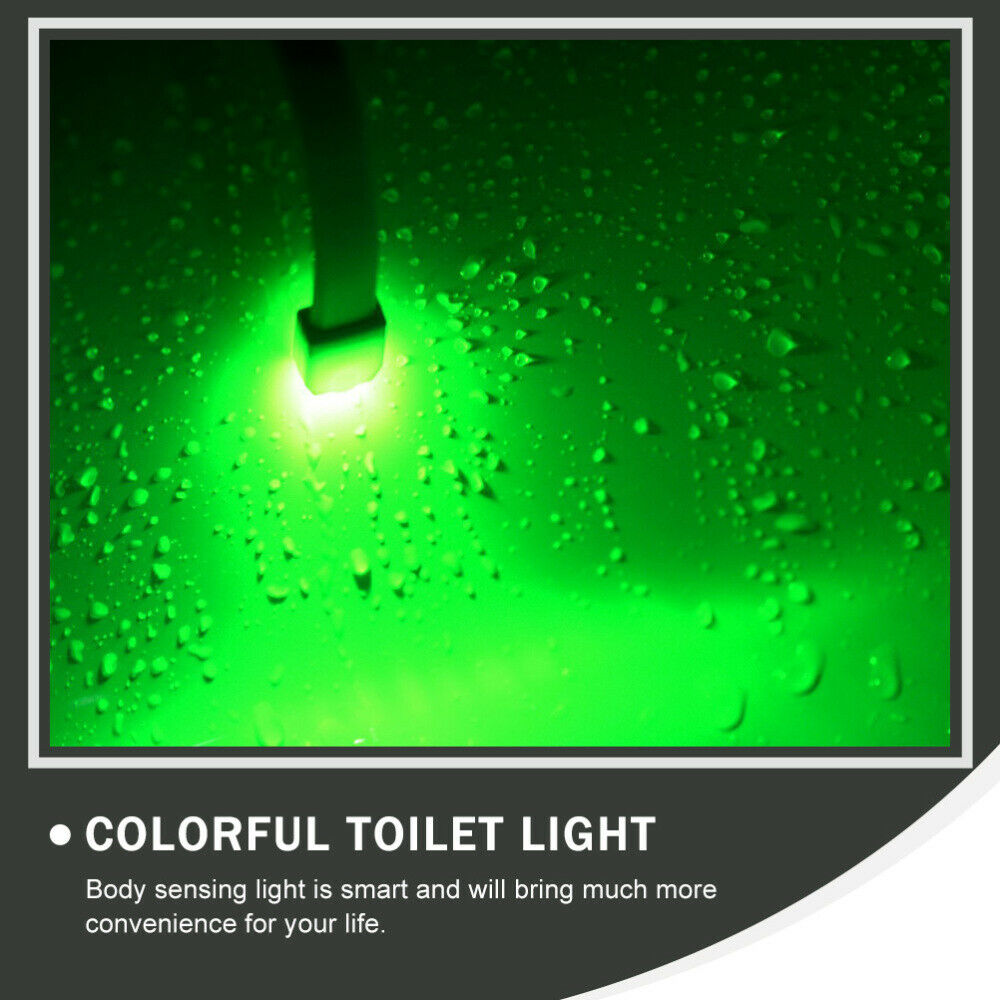 1pc LED Toilet Light Intelligent Lamp Toilet Night Light Night Lamp for Bathroom - Fresh Stock Dated February 2026