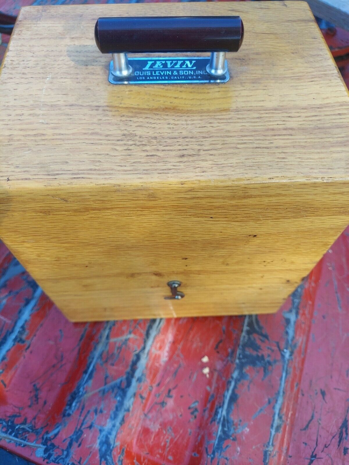 Louis Levin & Son Watch Clock Staking Tool Nice Condition Original Wooden Case - Fresh Stock Dated December 2025