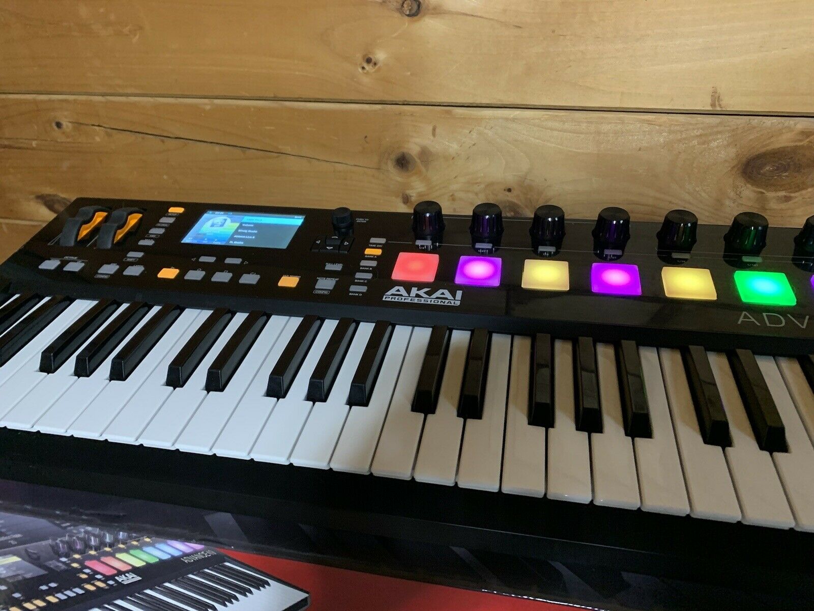 AKAI Advance 49 USB Keyboard Controller with Full-Color LCD Screen & 10K Sounds - Fresh Stock Dated December 2025