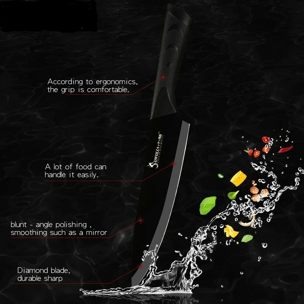 Stainless Steel Sharp Knives 6 Piece Set Meat Fish Fruit Cooking Accessories - Fresh Stock Dated January 2026