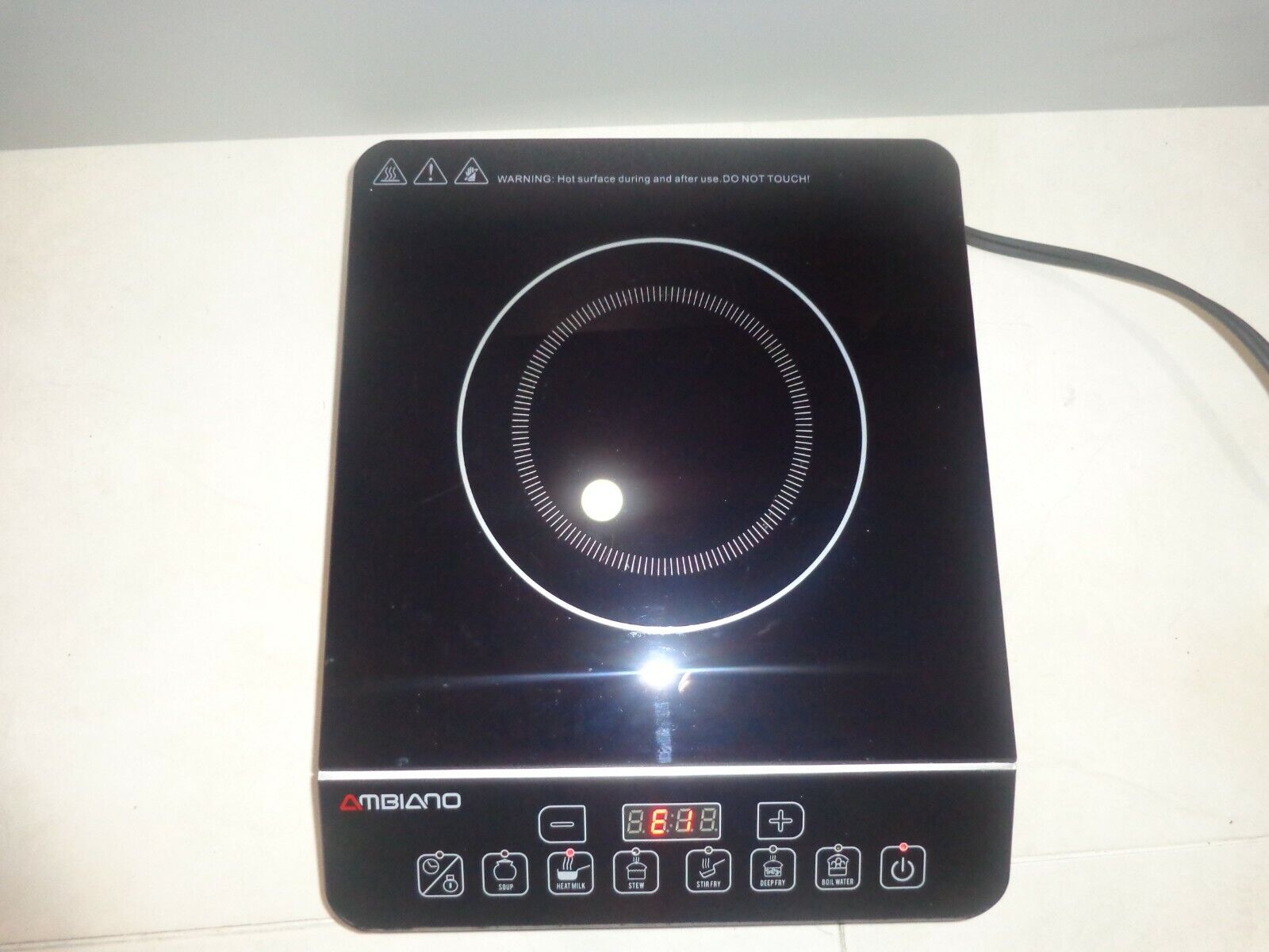 Ambiano Portable Induction Cooktop 1800W Glass Top Digital  ALDI - Fresh Stock Dated February 2026