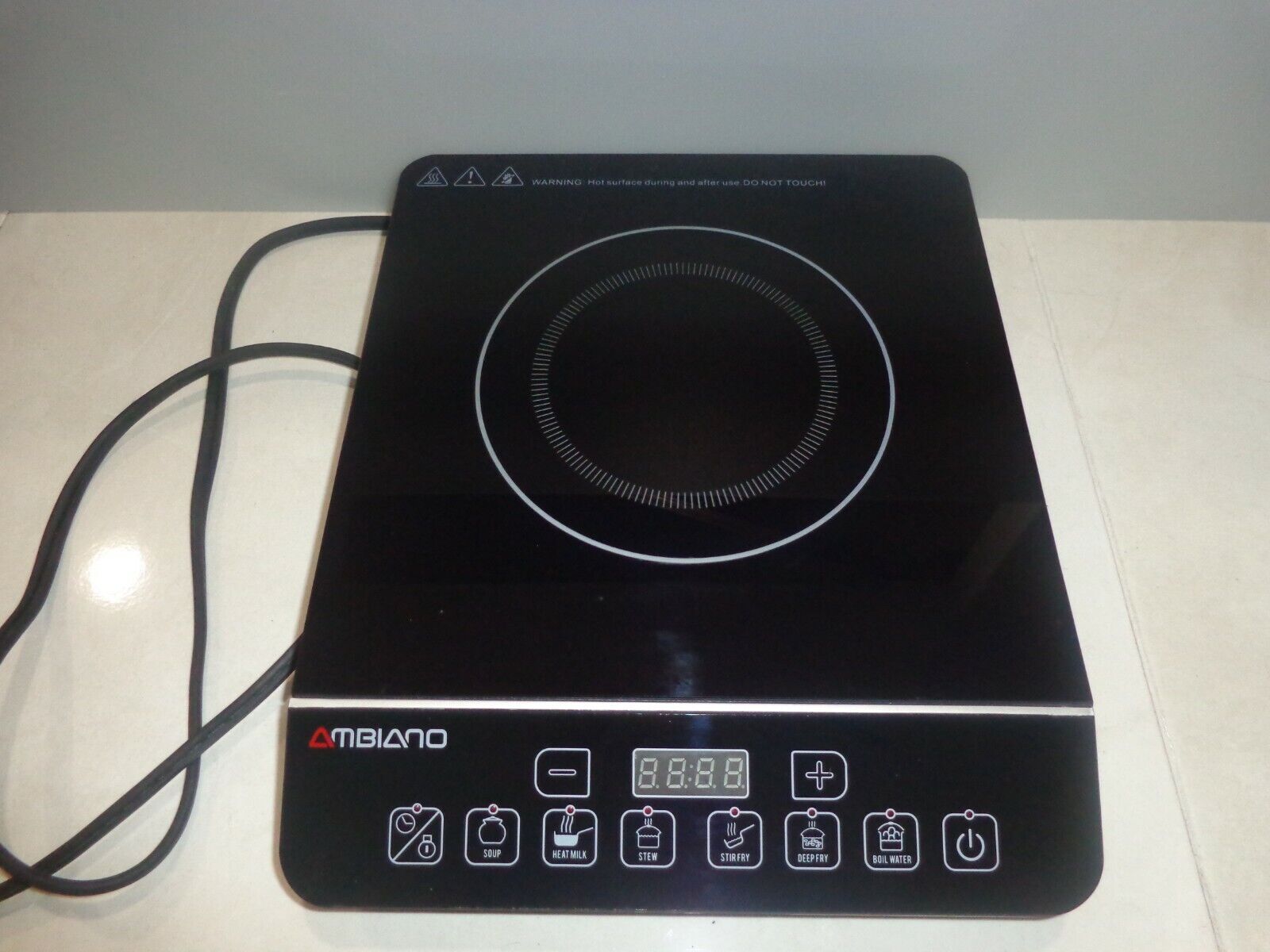 Ambiano Portable Induction Cooktop 1800W Glass Top Digital  ALDI - Fresh Stock Dated February 2026