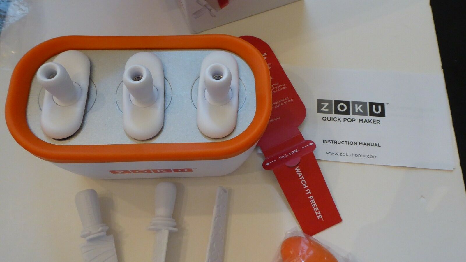 Zoku Quick Pop Maker and Joie Penguin Silicone Tray New Open Box - Fresh Stock Dated February 2026