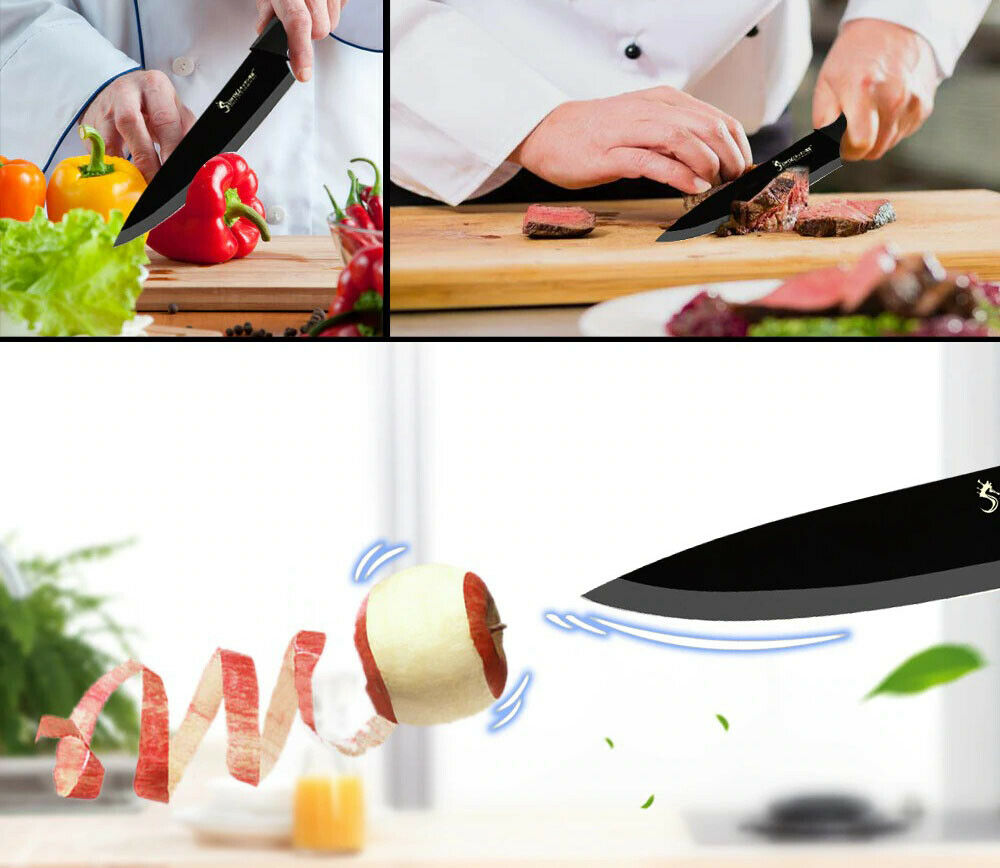 Stainless Steel Sharp Knives 6 Piece Set Meat Fish Fruit Cooking Accessories - Fresh Stock Dated January 2026