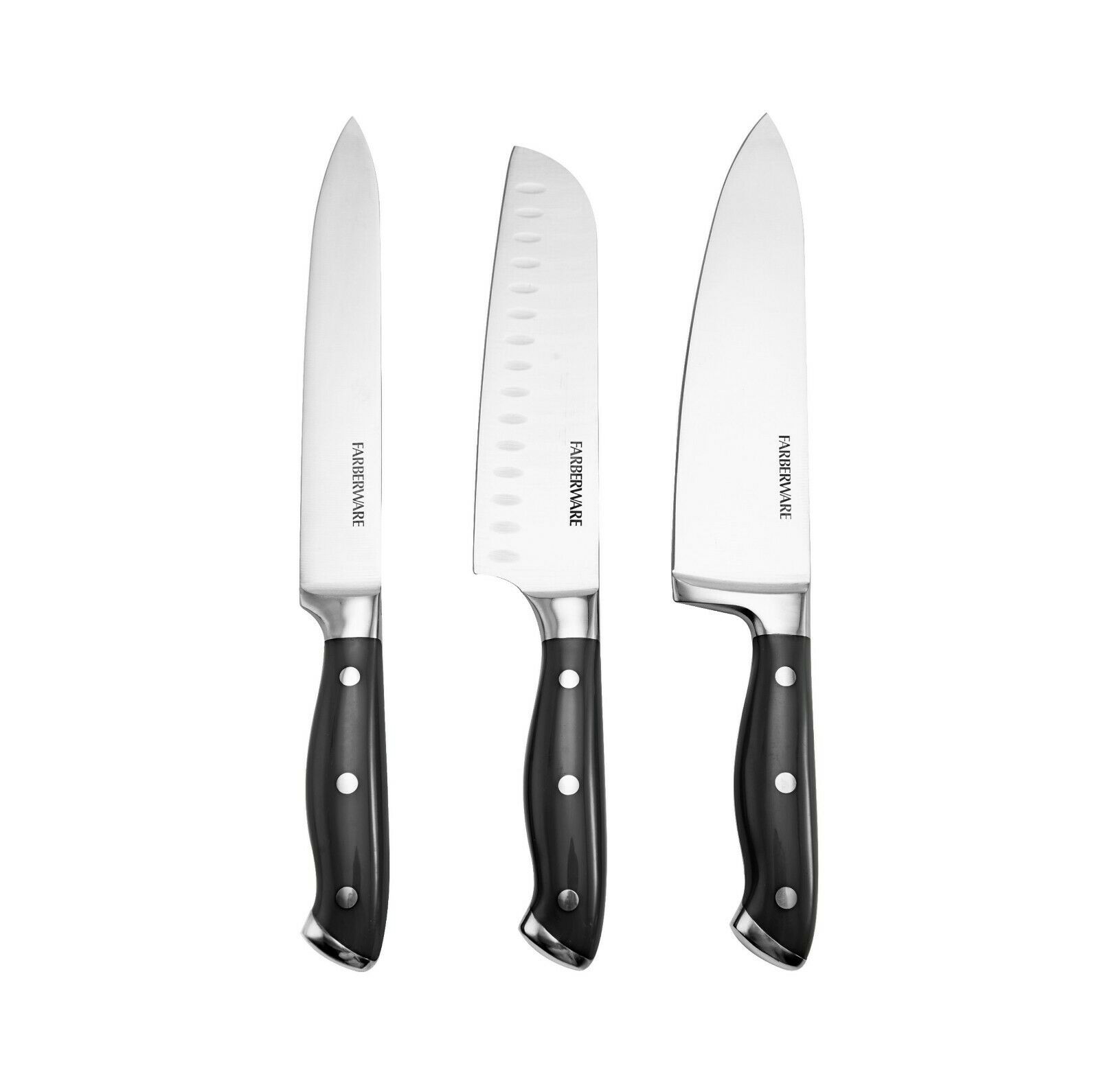 Professional 15-pcs Forged Triple Riveted Knife Block Carbon Stainless Steel - Fresh Stock Dated January 2026