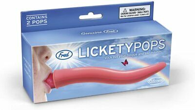 Fred & Friends LICKETY POPS Tongue-Shaped Silicone Ice Pop Mold, Set of 2 - Pink - Fresh Stock Dated February 2026