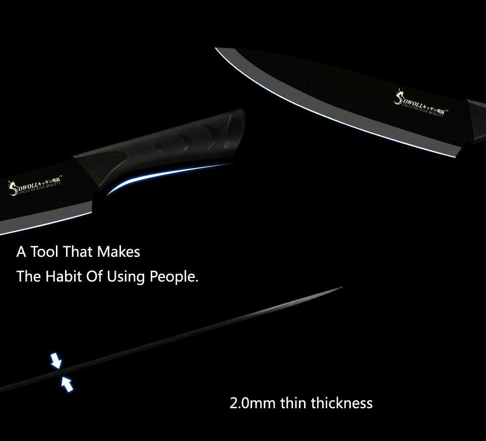 Stainless Steel Sharp Knives 6 Piece Set Meat Fish Fruit Cooking Accessories - Fresh Stock Dated January 2026