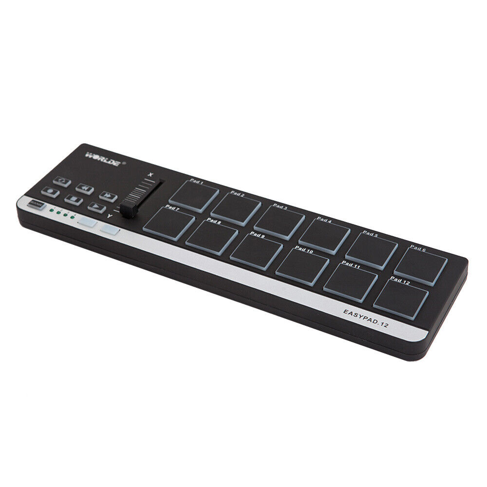 Worlde EasyPad.12 Portable Mini USB 12 Drum Pad  MIDI Controller S4V4 - Fresh Stock Dated December 2025