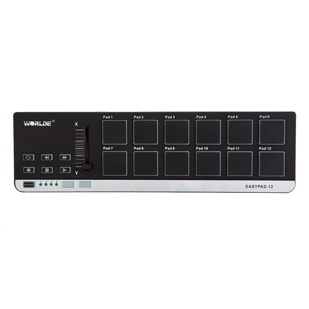 Worlde EasyPad.12 Portable Mini USB 12 Drum Pad  MIDI Controller S4V4 - Fresh Stock Dated December 2025