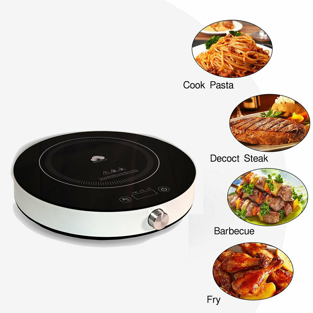 1800W Induction Cooktop Portable Countertop Single Cooker Burner Stove Hot Plate - Fresh Stock Dated February 2026
