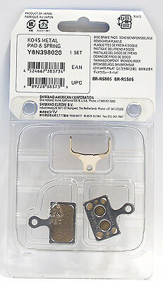 SHIMANO K04S Road Bike Metal Disc Brake Pads w/ Split Pin for BR-RS805 BR-RS505 - Fresh Stock Dated December 2025