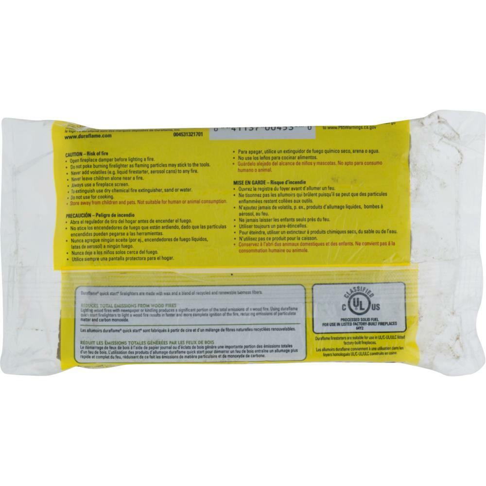 Duraflame Quick Start 1.125 lb Firestarter Break-Apart Indoor Outdoor (40-Pack) - Fresh Stock Dated January 2026