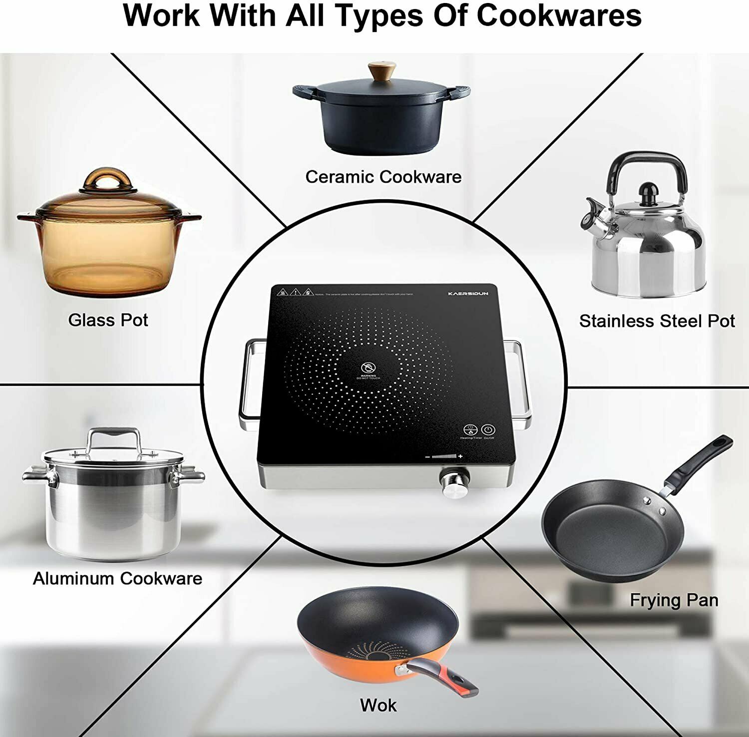 Hot Plate Electric Single Burner 1500W Portable Burner for Cooking - Fresh Stock Dated February 2026