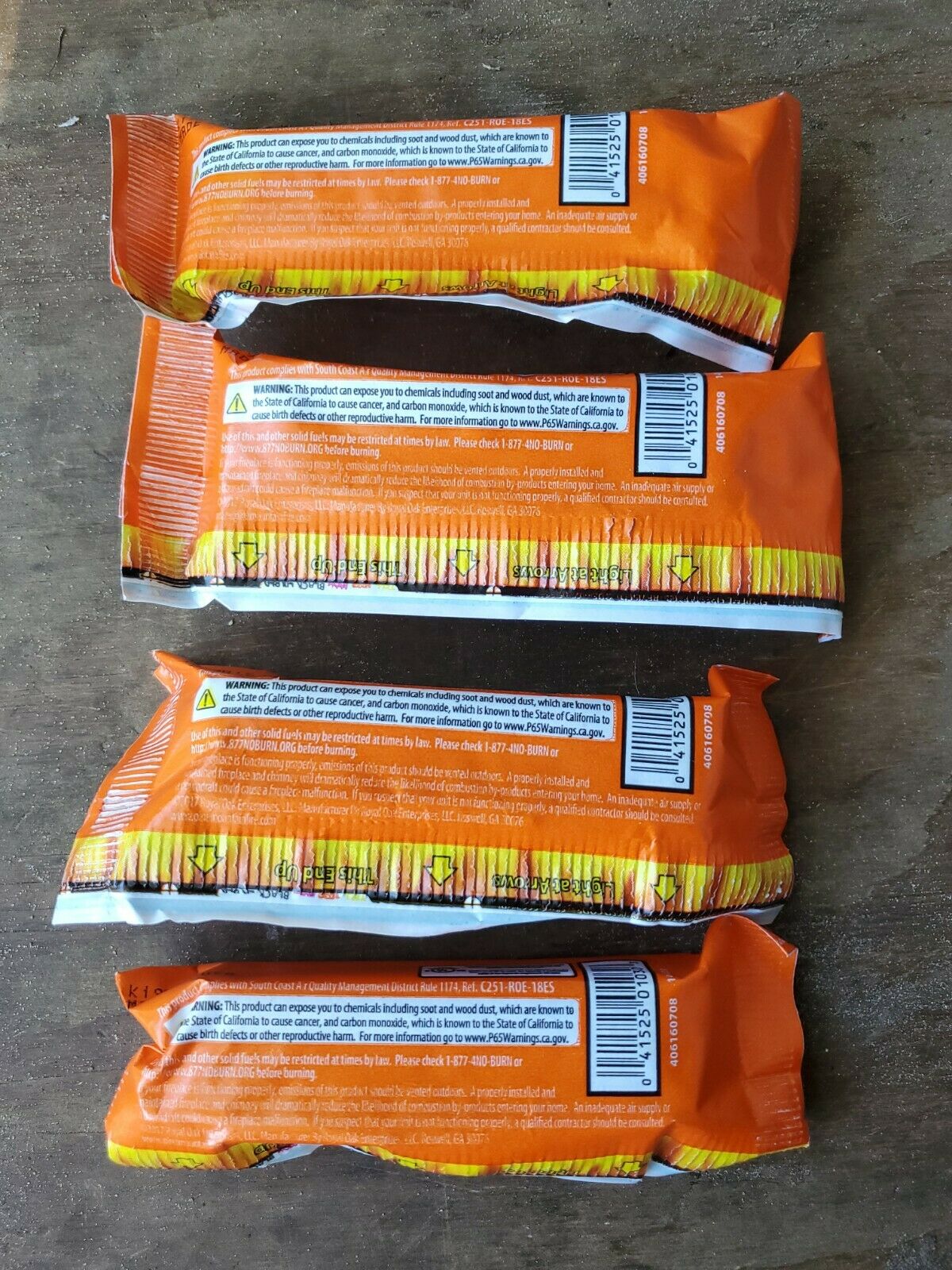 Lot Of 4 Pine Mountain Firestarter ExtremeStart Wrapped Fire Pit BBQ Starter - Fresh Stock Dated January 2026