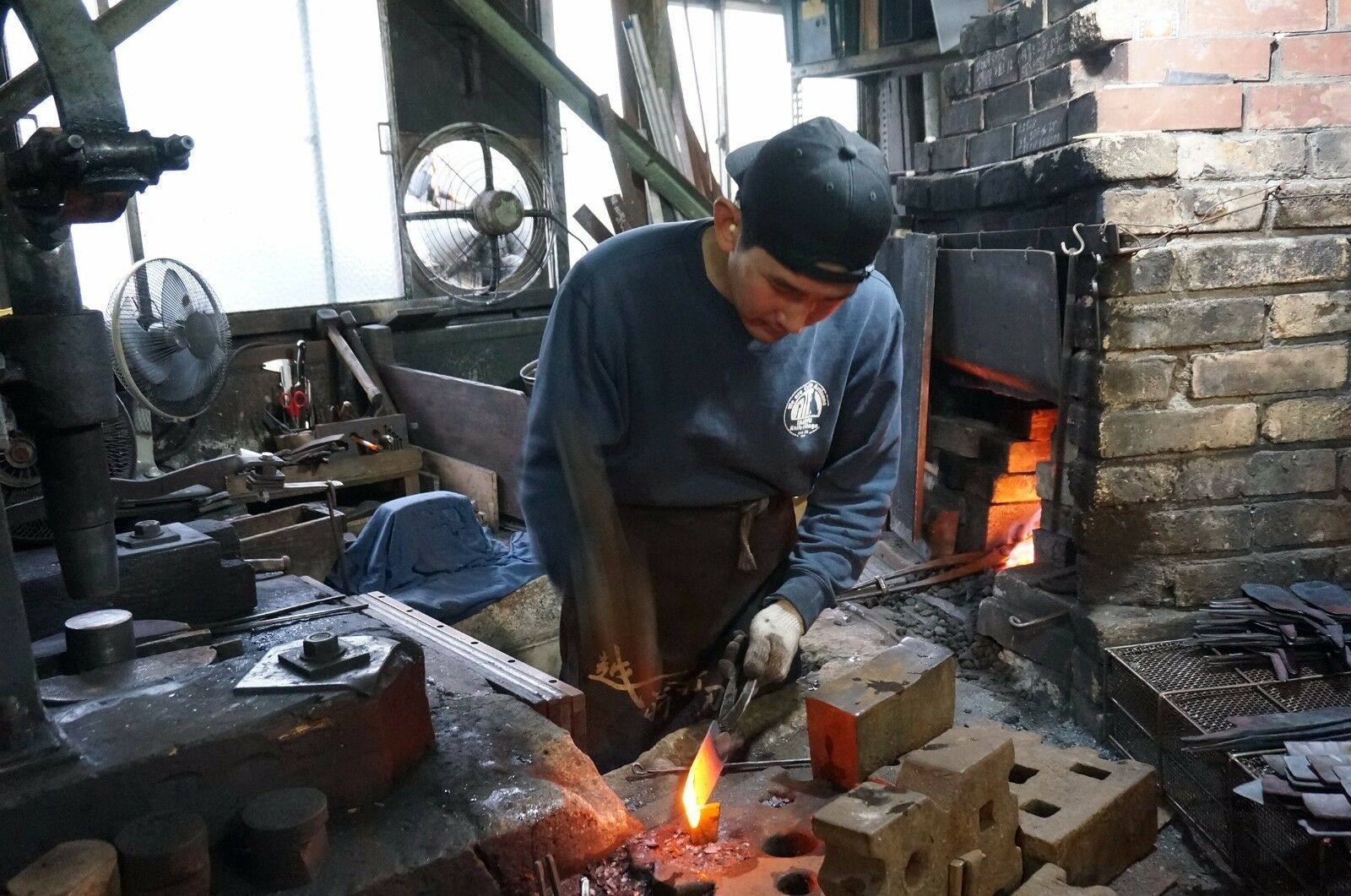 Japanese YAMAMOTO AOGAMI Blue Steel #2 Nakiri Kitchen Knife 165mm Echizen Japan - Fresh Stock Dated January 2026