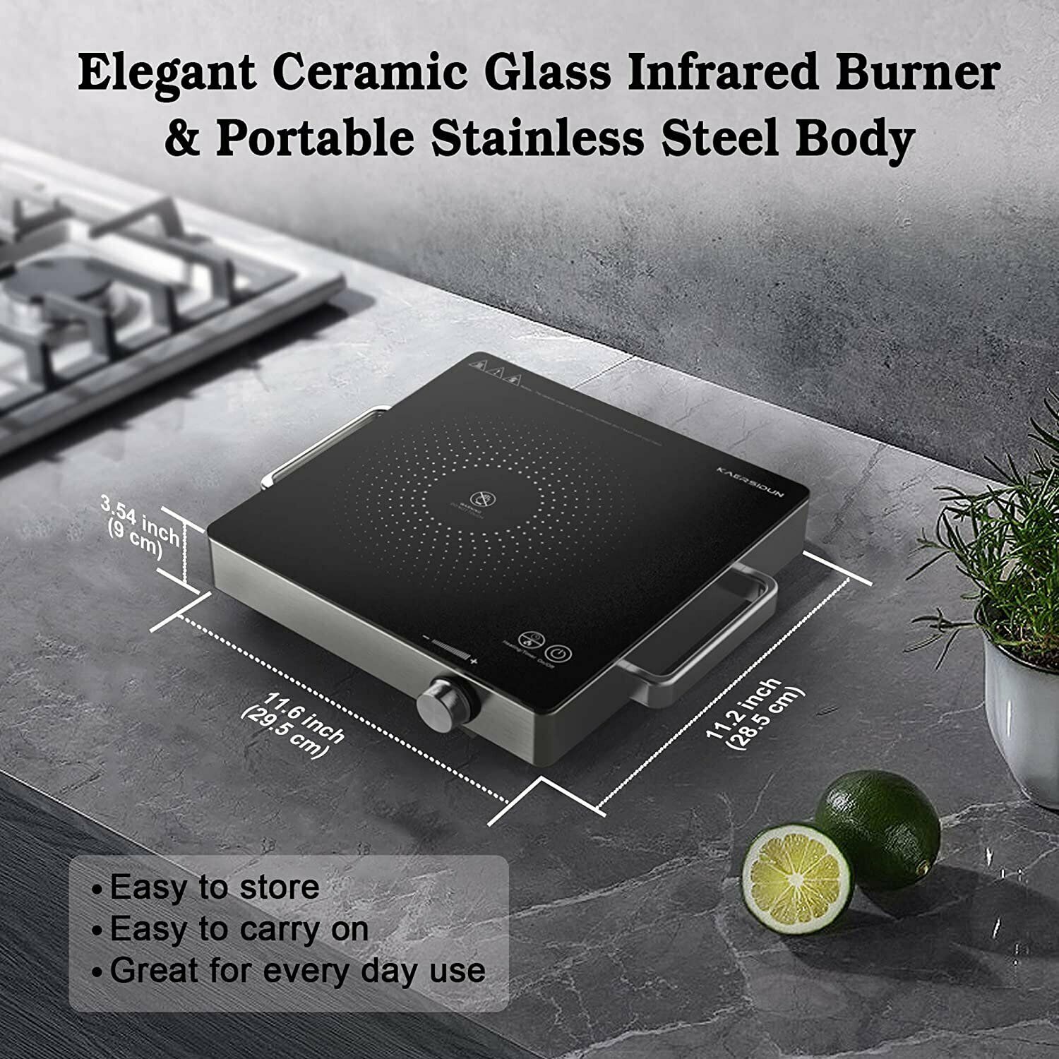 Hot Plate Electric Single Burner 1500W Portable Burner for Cooking - Fresh Stock Dated February 2026