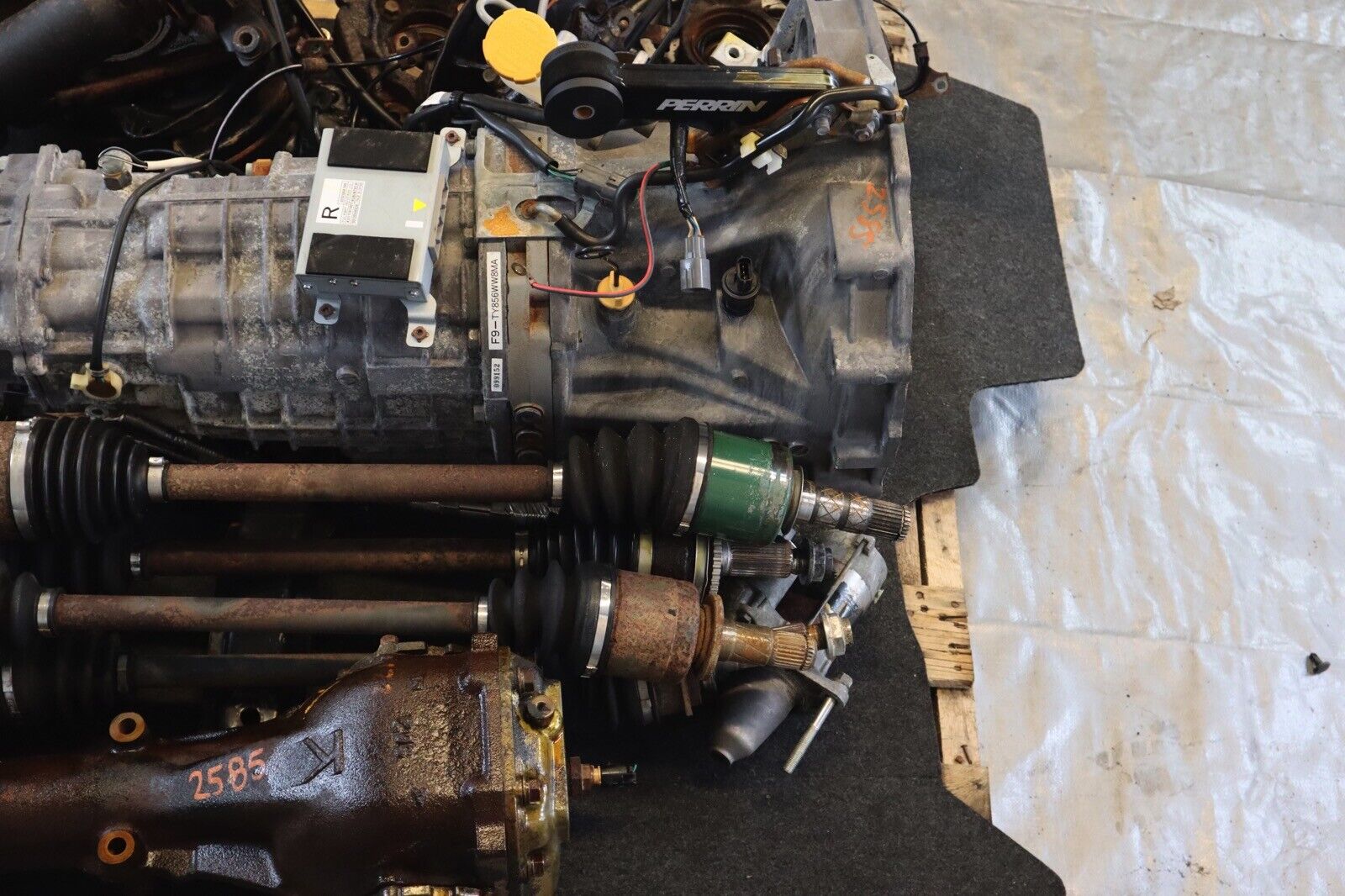 2007 SUBARU WRX STI EJ257 OEM 6SPD TRANSMISSION SWAP F9-TY856WW8MA 116,212 MILES - Fresh Stock Dated December 2025