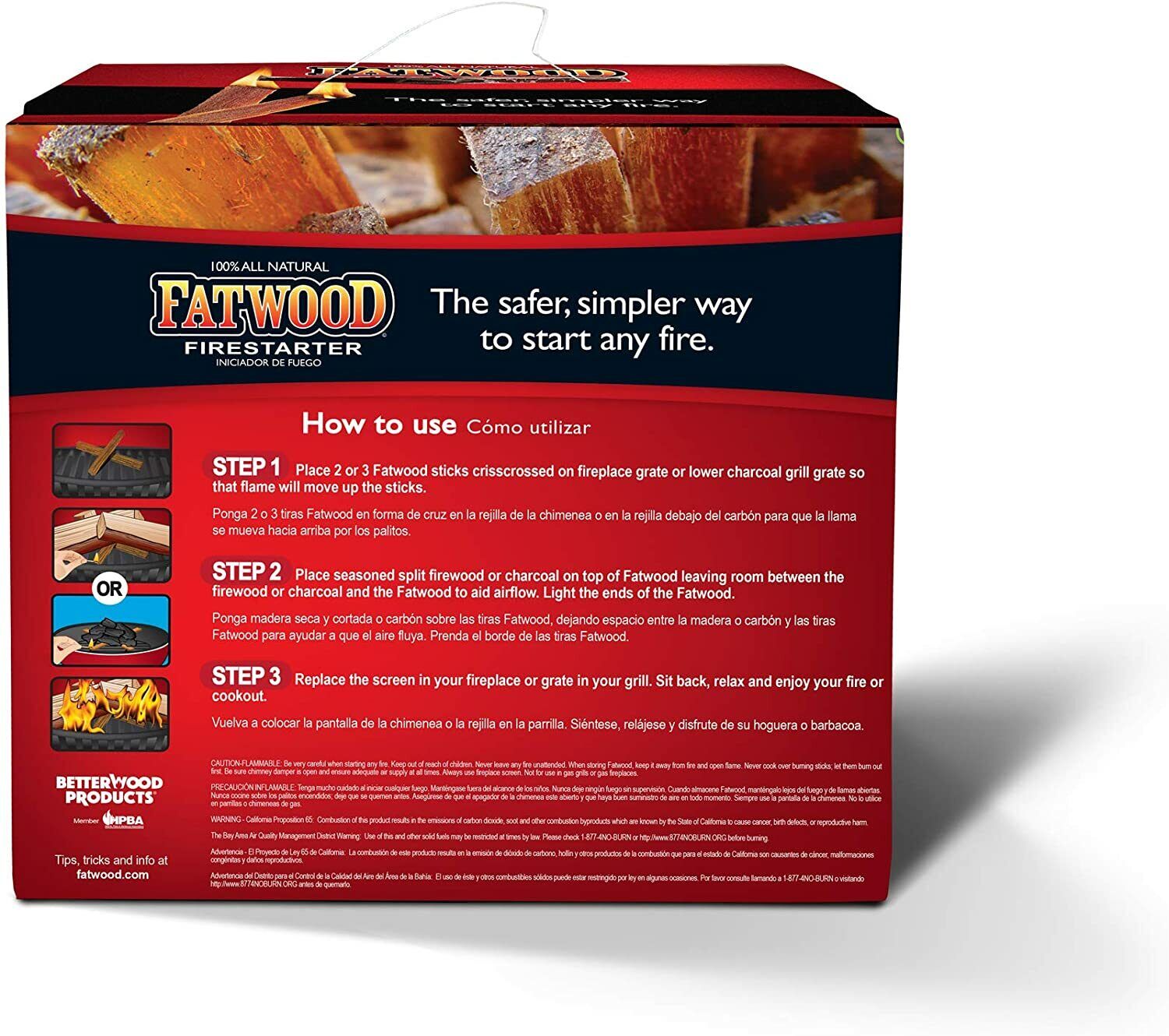 Better Wood Products Fatwood Firestarter Box, Non-Toxic, 10-Pounds - Fresh Stock Dated January 2026