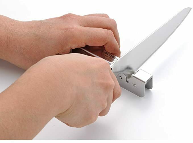 Global Japanese Chef Kinfe Santoku Petty Speed sharpener 3set GST-B46 Double-edg - Fresh Stock Dated January 2026