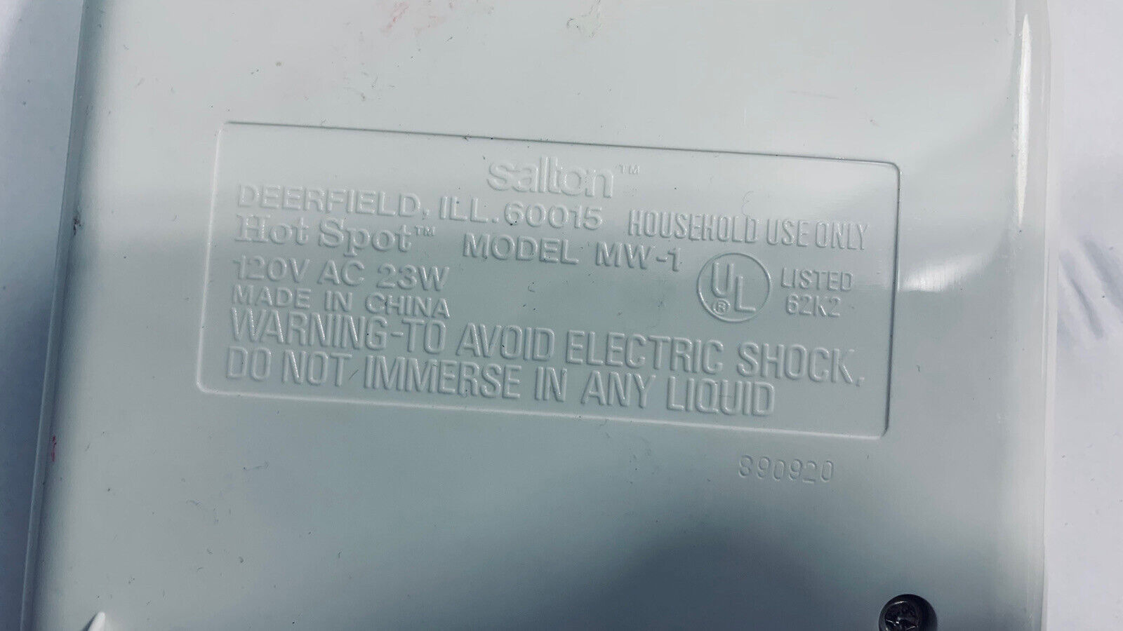 Salton Vintage Compact Desktop Portable Mug Cup Soup Bowl Warmer MM1 - Fresh Stock Dated February 2026