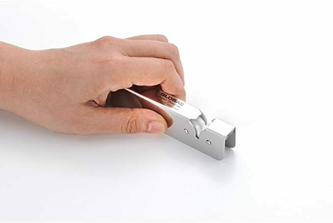 Global Japanese Chef Kinfe Santoku Petty Speed sharpener 3set GST-B46 Double-edg - Fresh Stock Dated January 2026