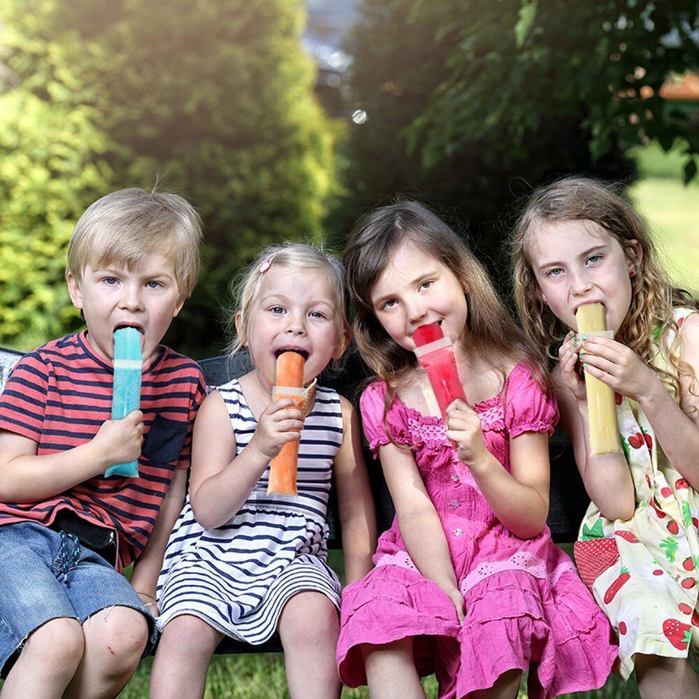 Disposable Ice Cream Candy Popsicle Freezer BPA Free Mold Tube Bags With Funnel - Fresh Stock Dated February 2026