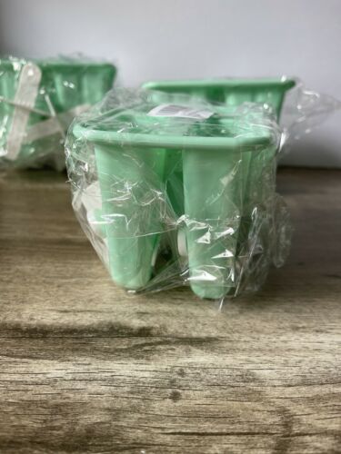 4 Silicone Ice Cream Mold DIY Frozen Dessert Juice Popsicle Maker Easy Release - Fresh Stock Dated February 2026