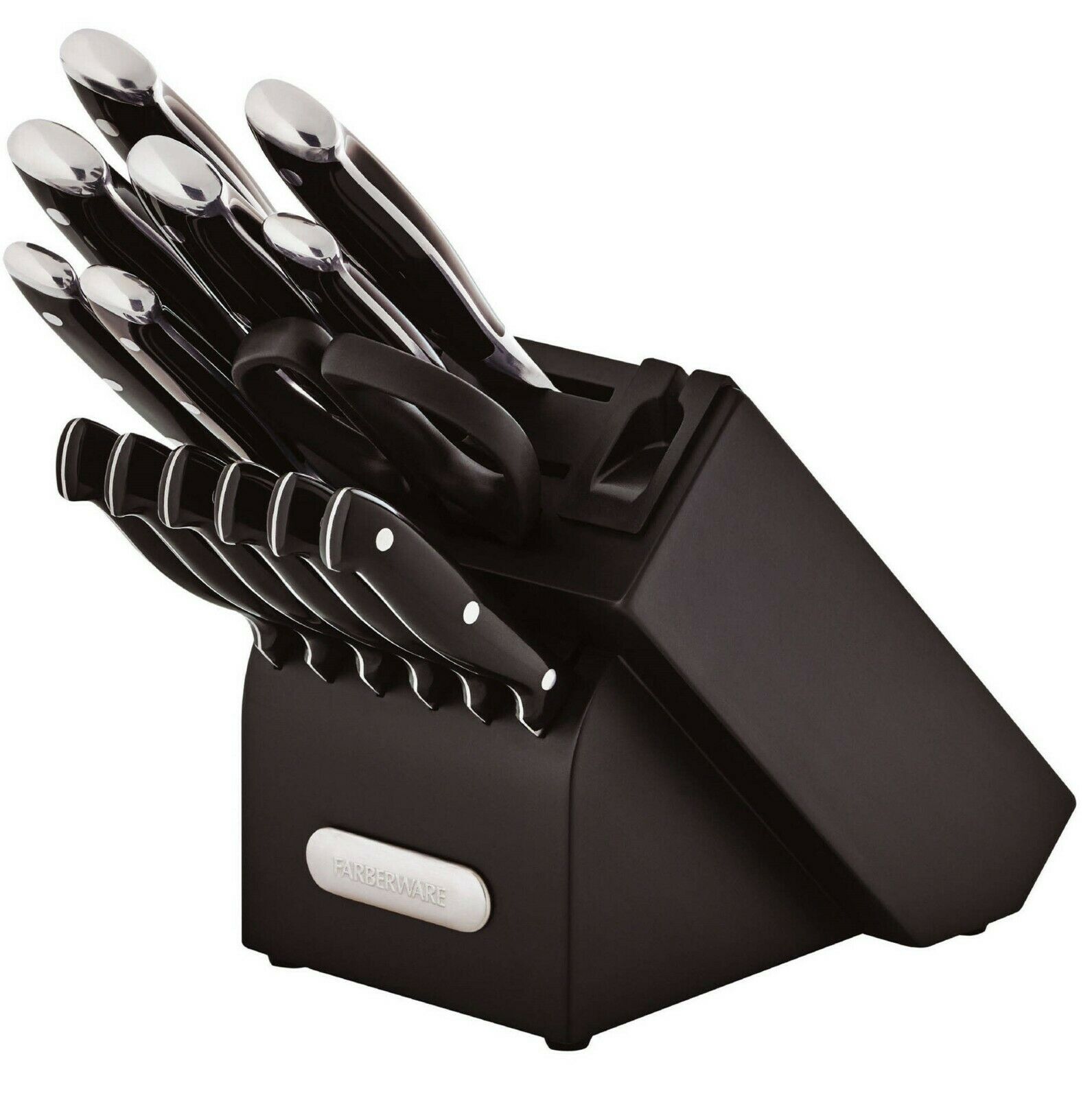 Professional 15-pcs Forged Triple Riveted Knife Block Carbon Stainless Steel - Fresh Stock Dated January 2026