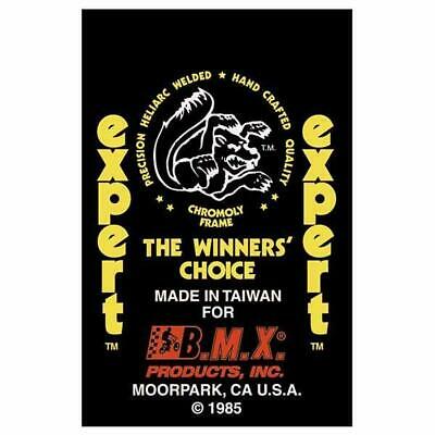 1985 Expert Mongoose decal set - Yellow - Fresh Stock Dated December 2025