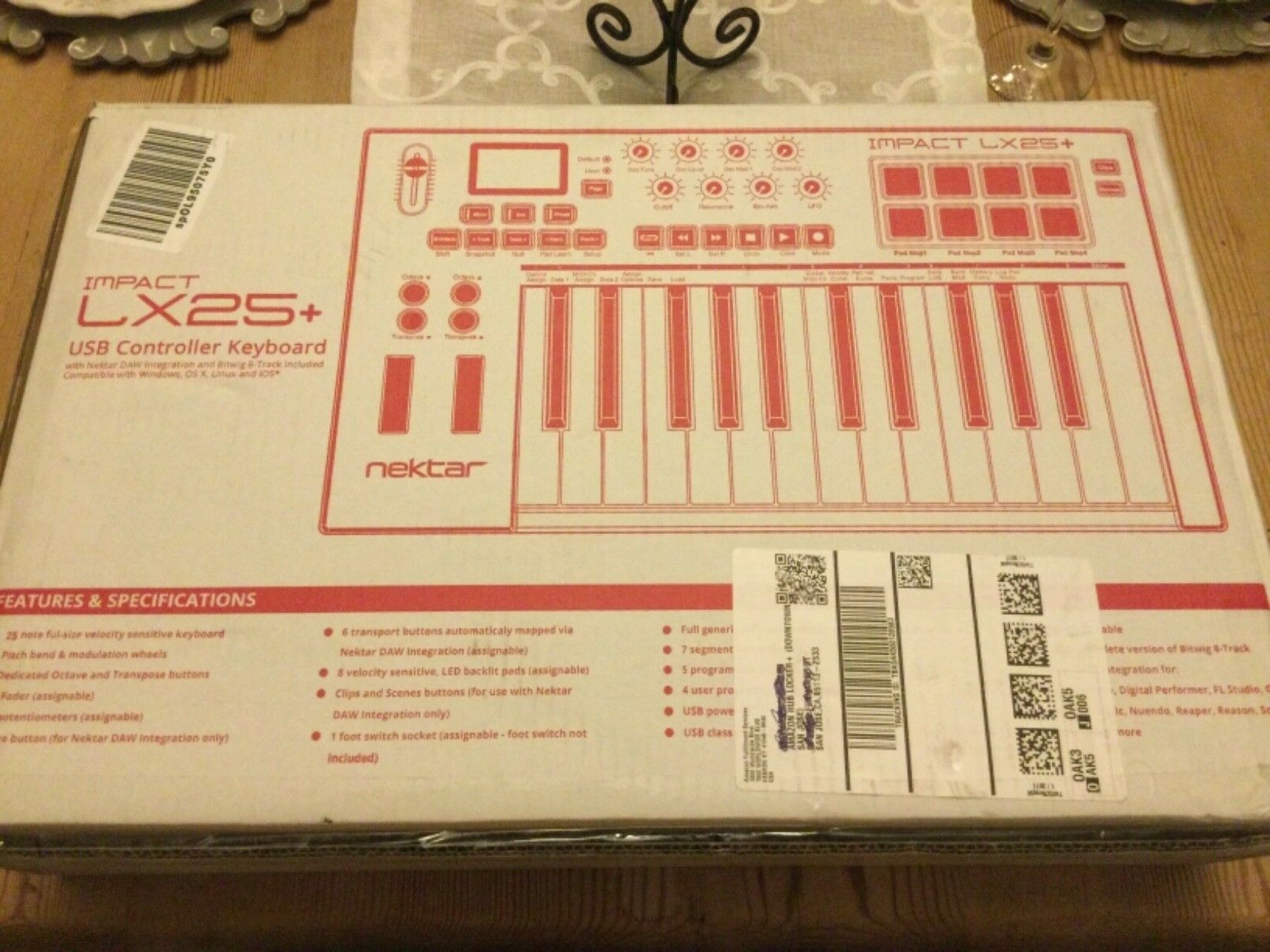 Nektar Midi Controller (IMPACT LX25+) Brand New.  Great MIDI Controller - Fresh Stock Dated December 2025