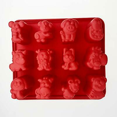 Silicone Popsicle Molds 12 Chinese Zodiac Ice Pop Molds Cute Animal Frozen Ice - Fresh Stock Dated February 2026