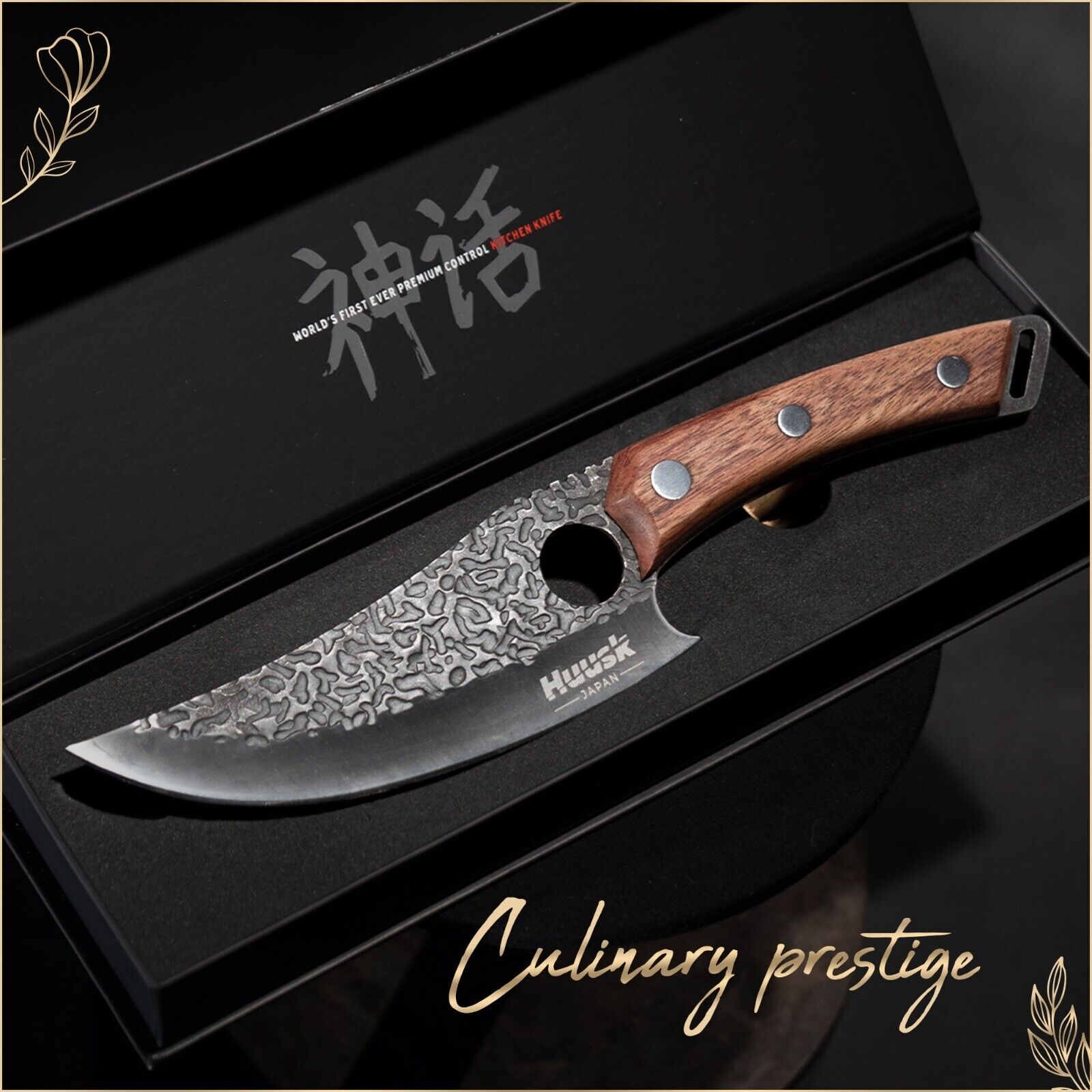 Huusk - Japanese Kitchen Knife - Premium grade materials - Perfectly balanced - Fresh Stock Dated February 2026