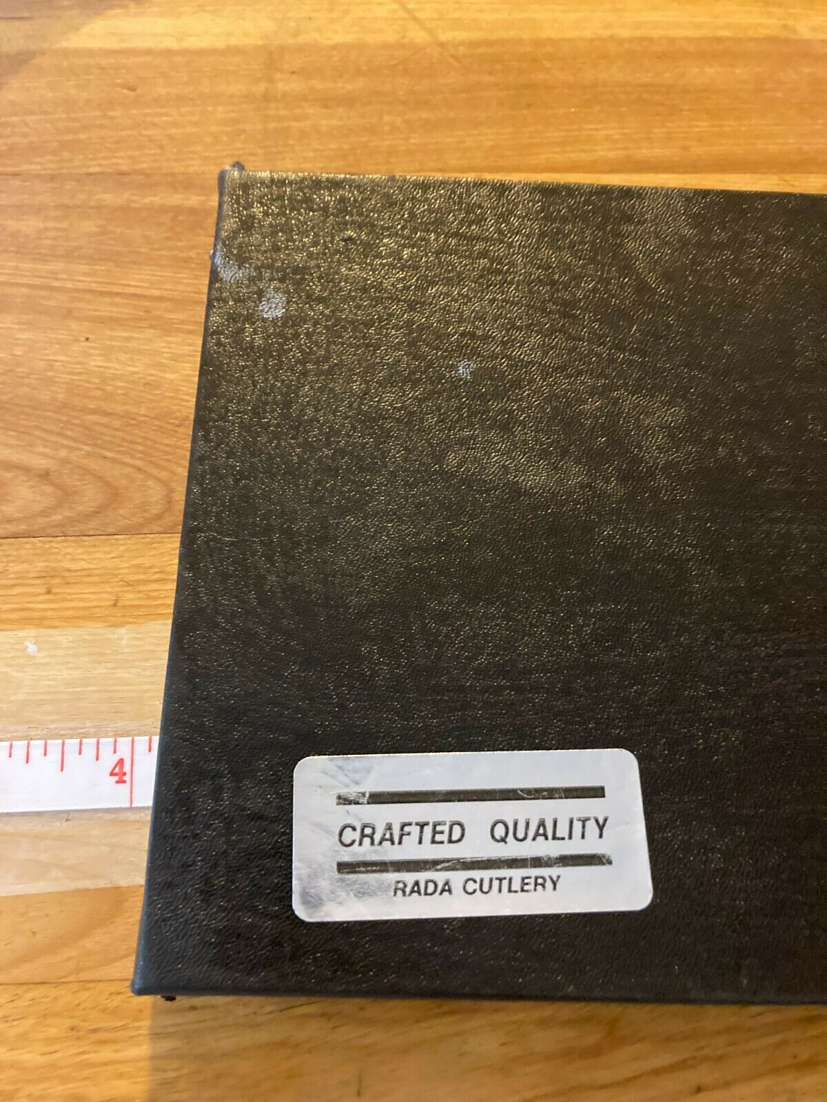 Vintage Rada Cutlery Steak Knives Stainless Steel W/ 3 Rivet Black Alum. Handles - Fresh Stock Dated January 2026