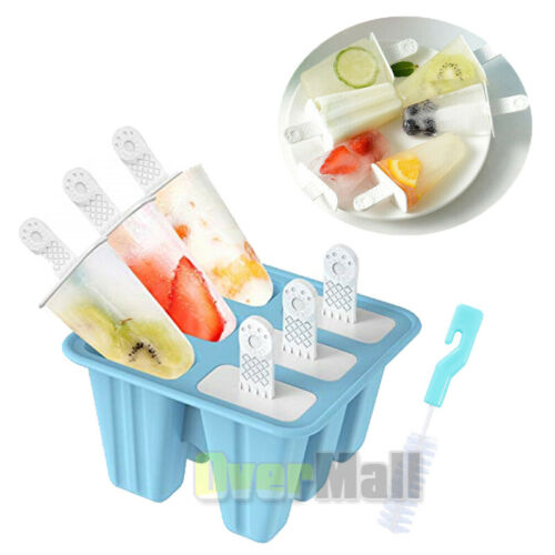 Popsicle Molds 6pc Silicone Ice Pop Molds BPA Free Popsicle Reusable with Funnel - Fresh Stock Dated February 2026