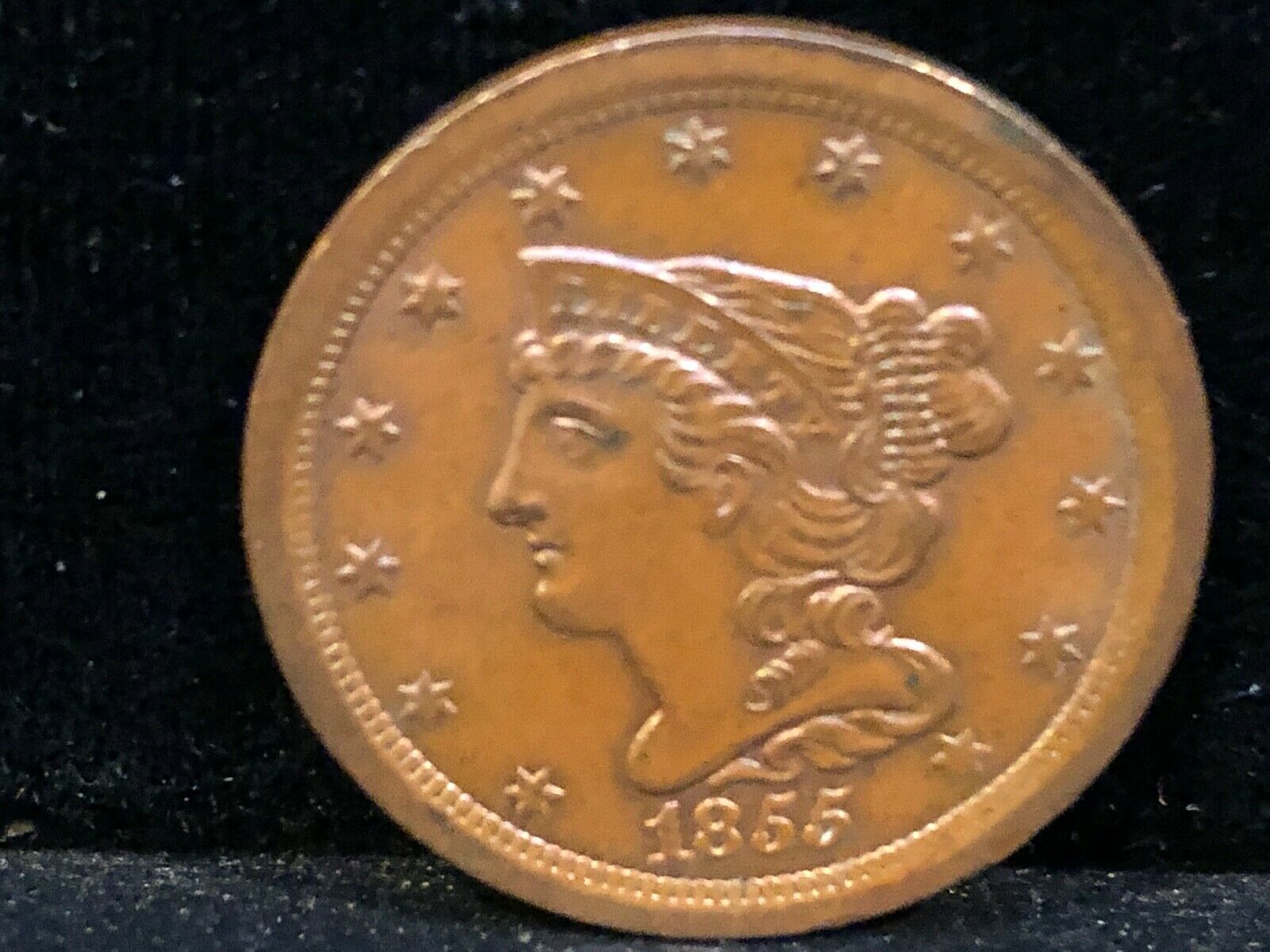 1855    Braided   Hair   HALF CENT      Cohen -  1      UNCIRCULATED - Fresh Stock Dated December 2025
