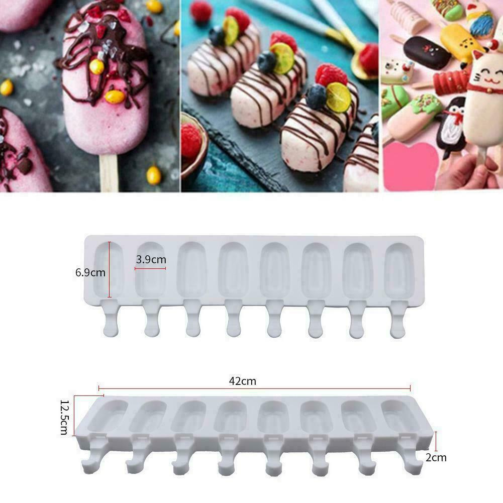 8With Silicone Popsicle Model Ice Cream Ice Cream Mold DIY Homemade K U Z5X8 - Fresh Stock Dated February 2026