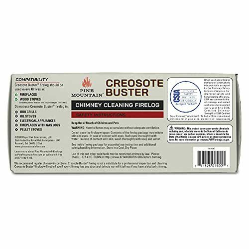 4152501500 First Alert Creosote Chimney Cleaning Safety Fire Log, Buster - Fresh Stock Dated December 2025