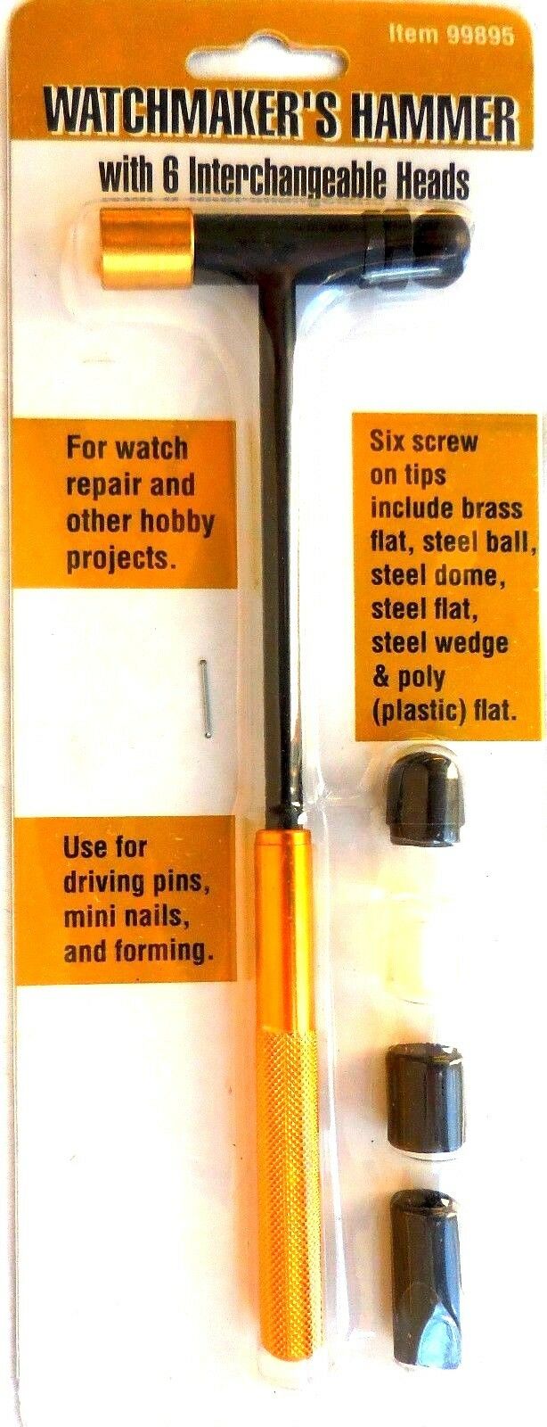 HAMMER repair jewelry watches  forming mini nails pins hobby WATCHMAKER'S 99895 - Fresh Stock Dated December 2025