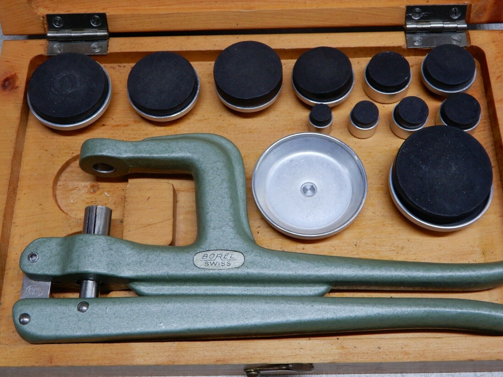 Borel Swiss Watch Crystal Press In Wooden Box - Not Sure if it is All There - Fresh Stock Dated December 2025